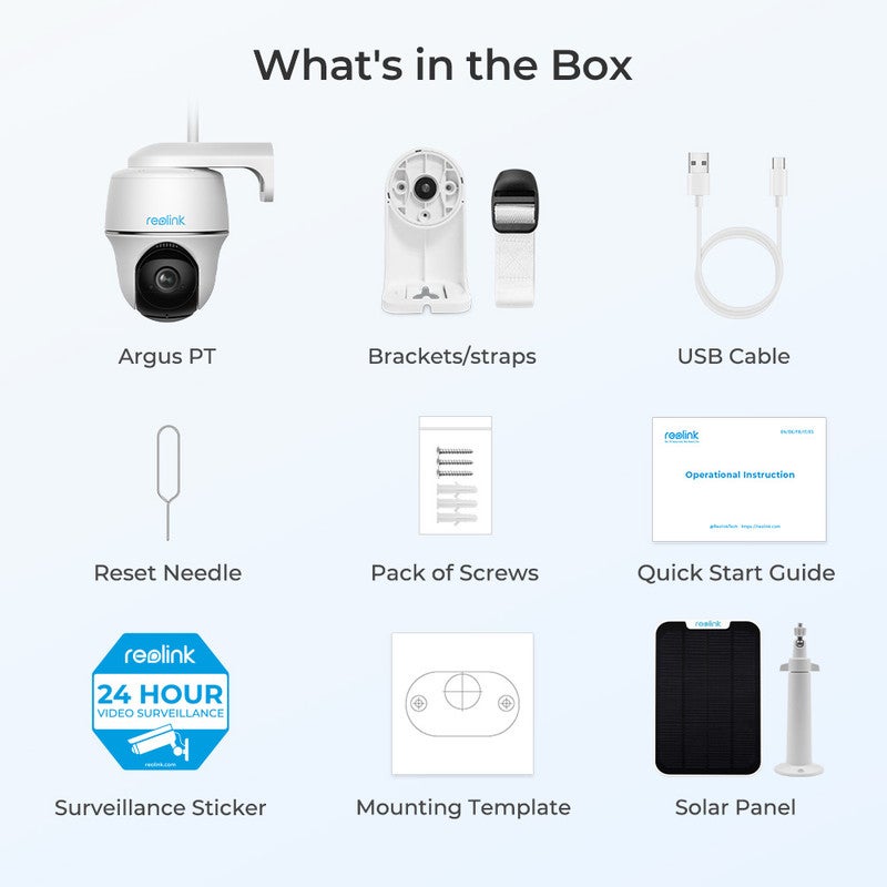 Caméra de surveillance 5MP WiFi batterie PT sans fil, +SP, Reolink - 5
