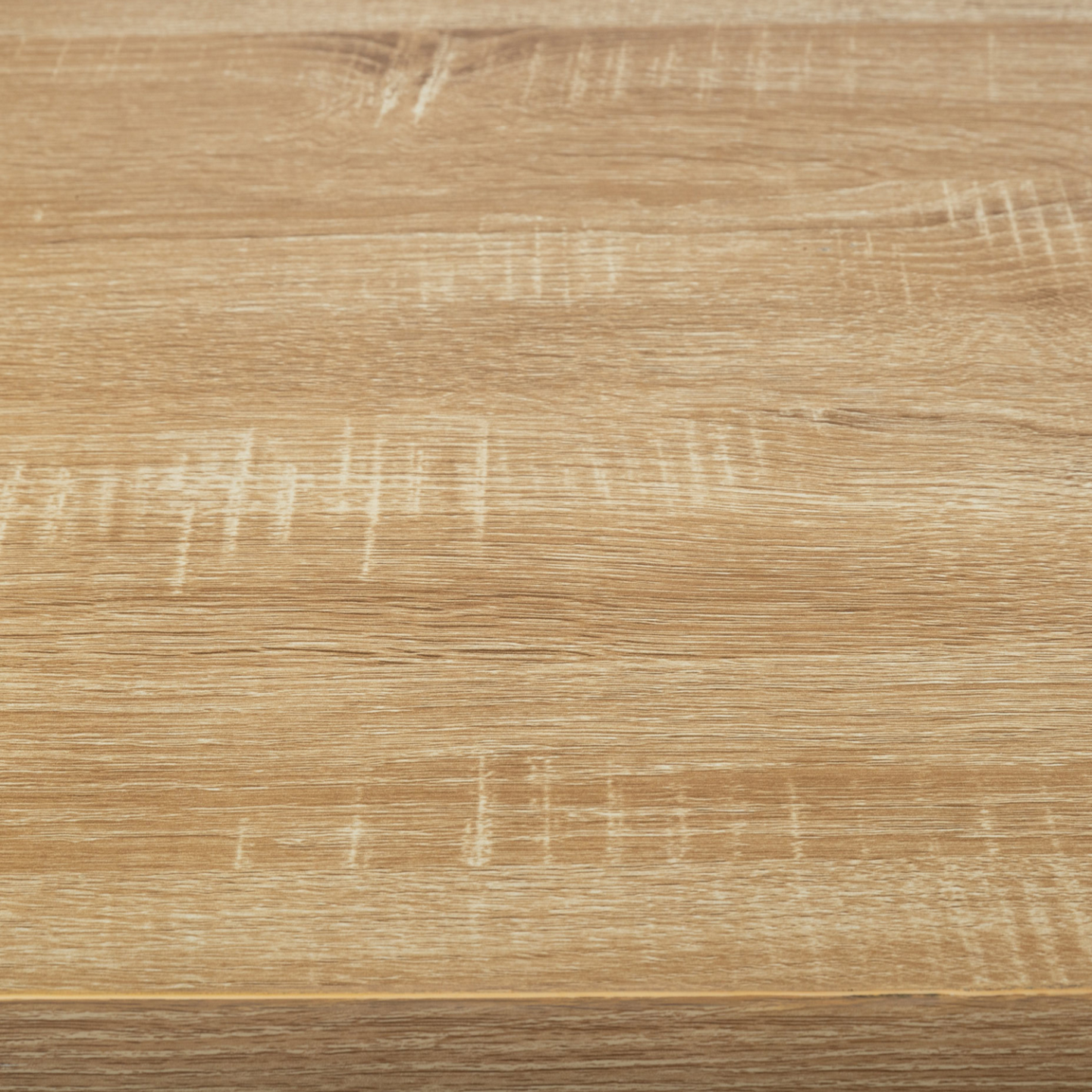 Ilot central IVO 120 cm bois noir avec plan de travail façon hêtre - 2