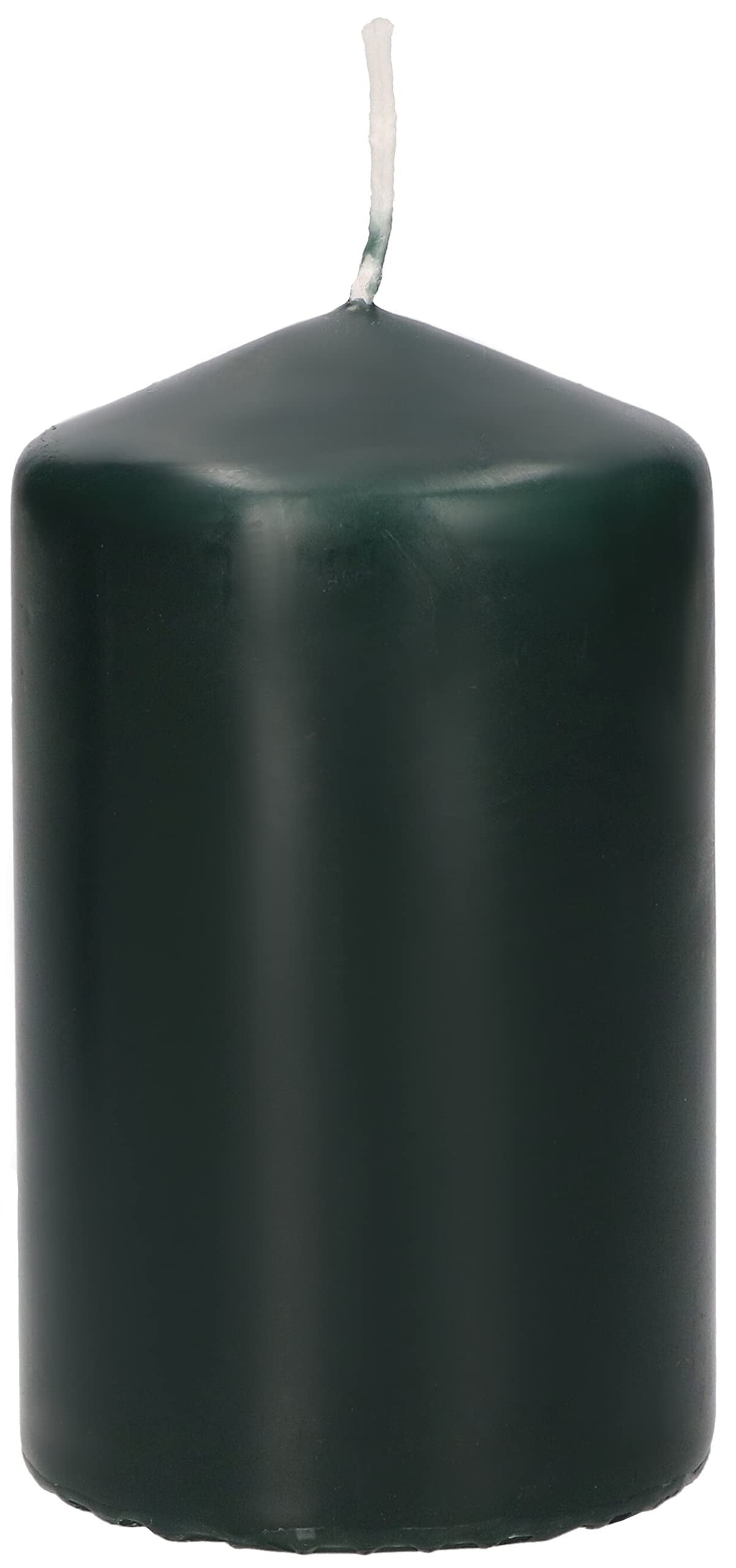 Świece cylindryczne 100 mm ⌀ 60 mm - Zielony butelkowy - KOTARBAU
