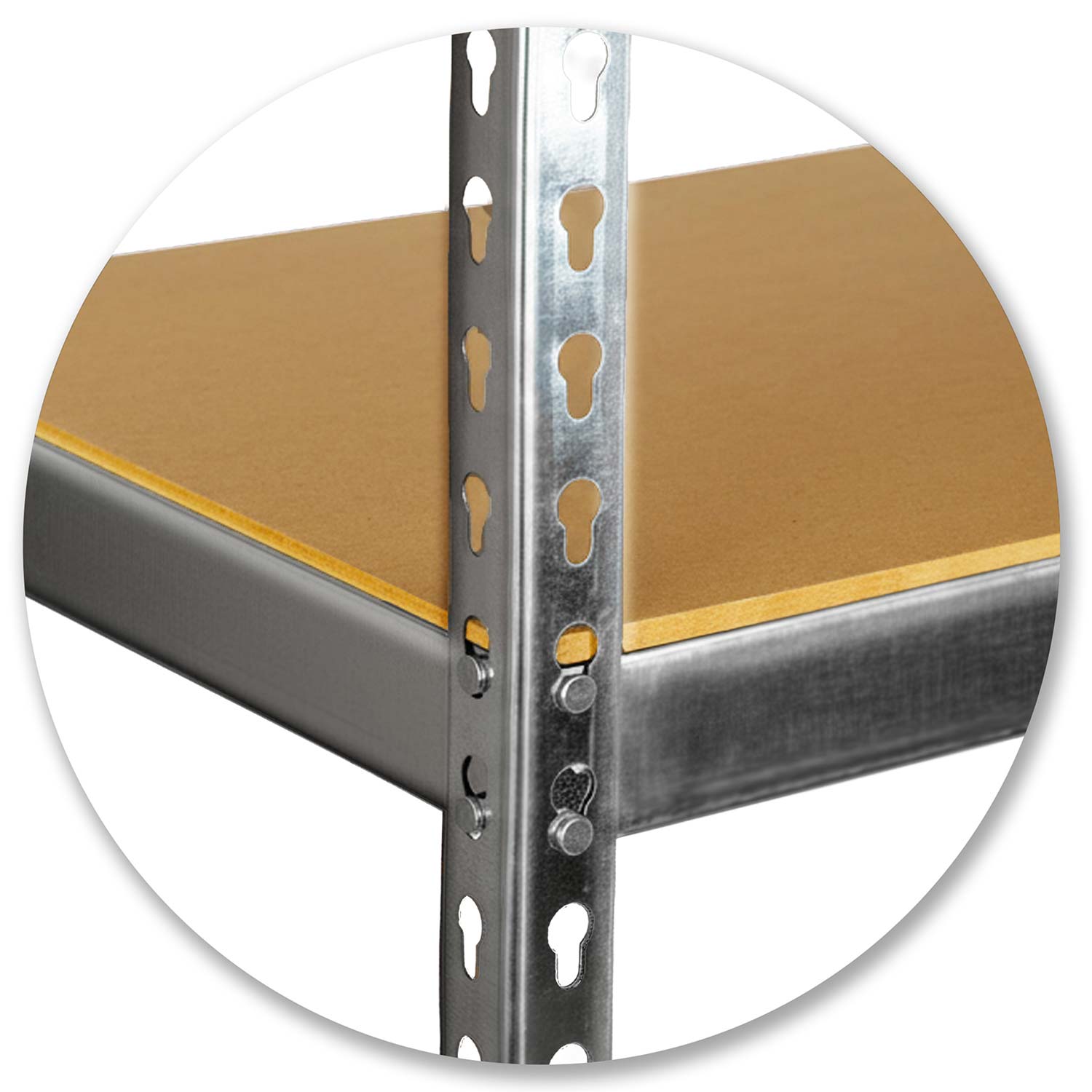 Regał magazynowy 180x90x40 Humberg HR-853 srebrny HD - 6