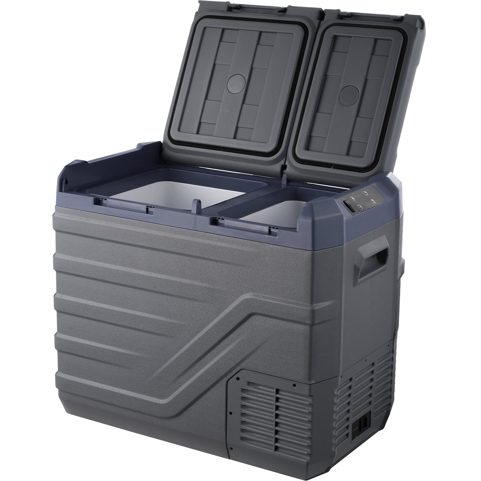 SucceBuy Frigorifero Auto, Congelatore Portatile Doppia Zona Da 40 Litri, Frigorifero 12 Volt Regolabile Da 4 A 68 Dispositivo Raffreddamento 95580281