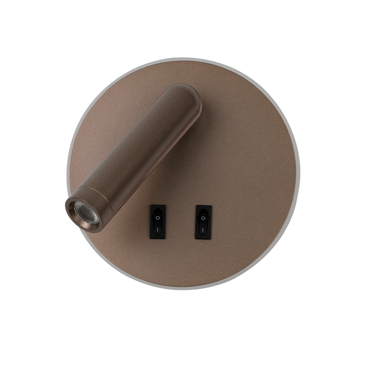 Kinkiet FURLA LED 8W Ciepła biel 516lm kawowy wym: 14,5x14,5x13 cm IP20 Italux