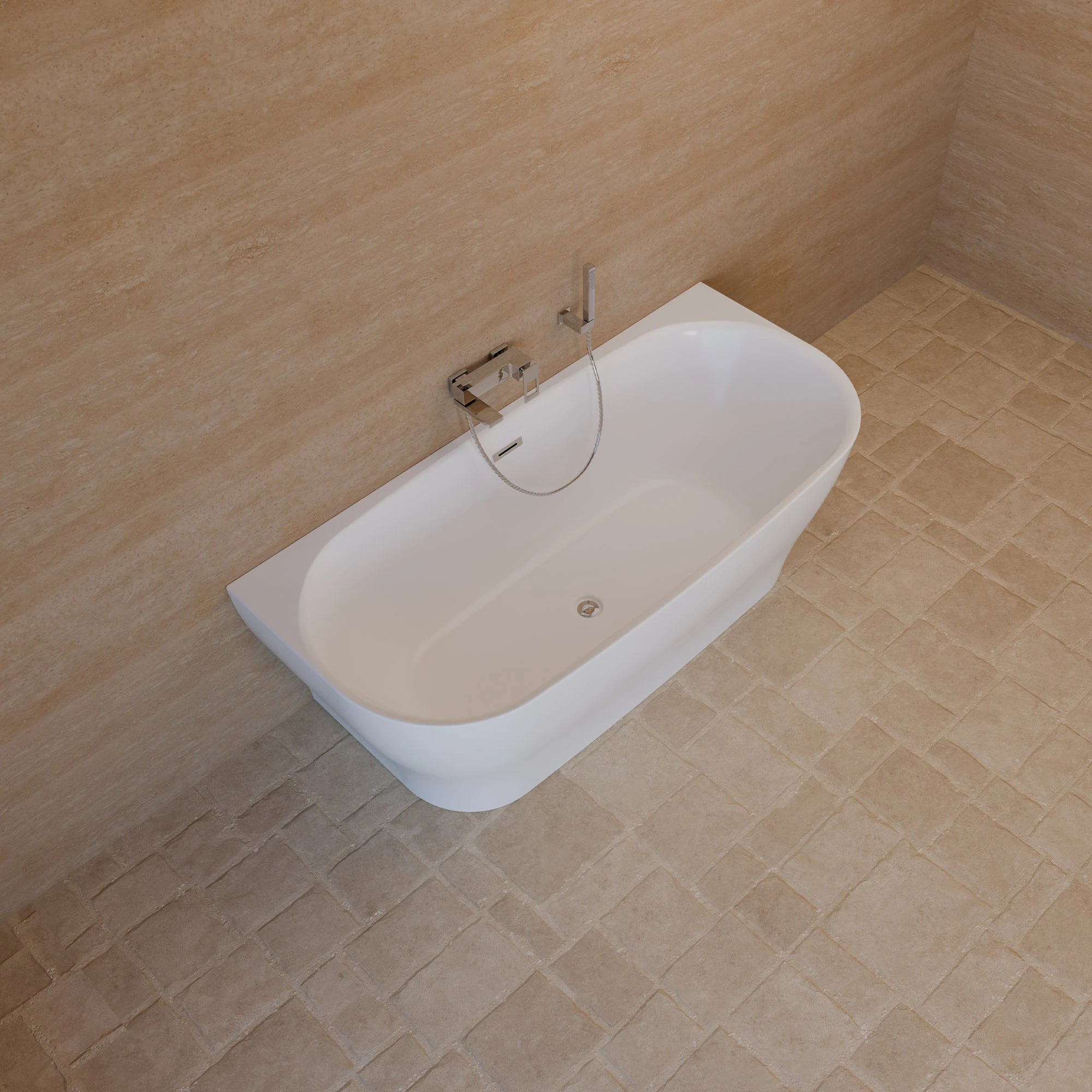 Baignoire Ilot Velvet 170 blanche 170 x75 x58 cm, by SPALINA - 8
