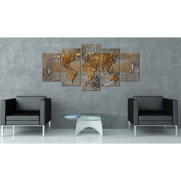 Tableau Cartes du monde Extraordinary World 100x50 cm - 2