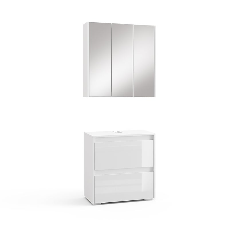 Vicco Zestaw mebli łazienkowych Majest, Biały, 2 części