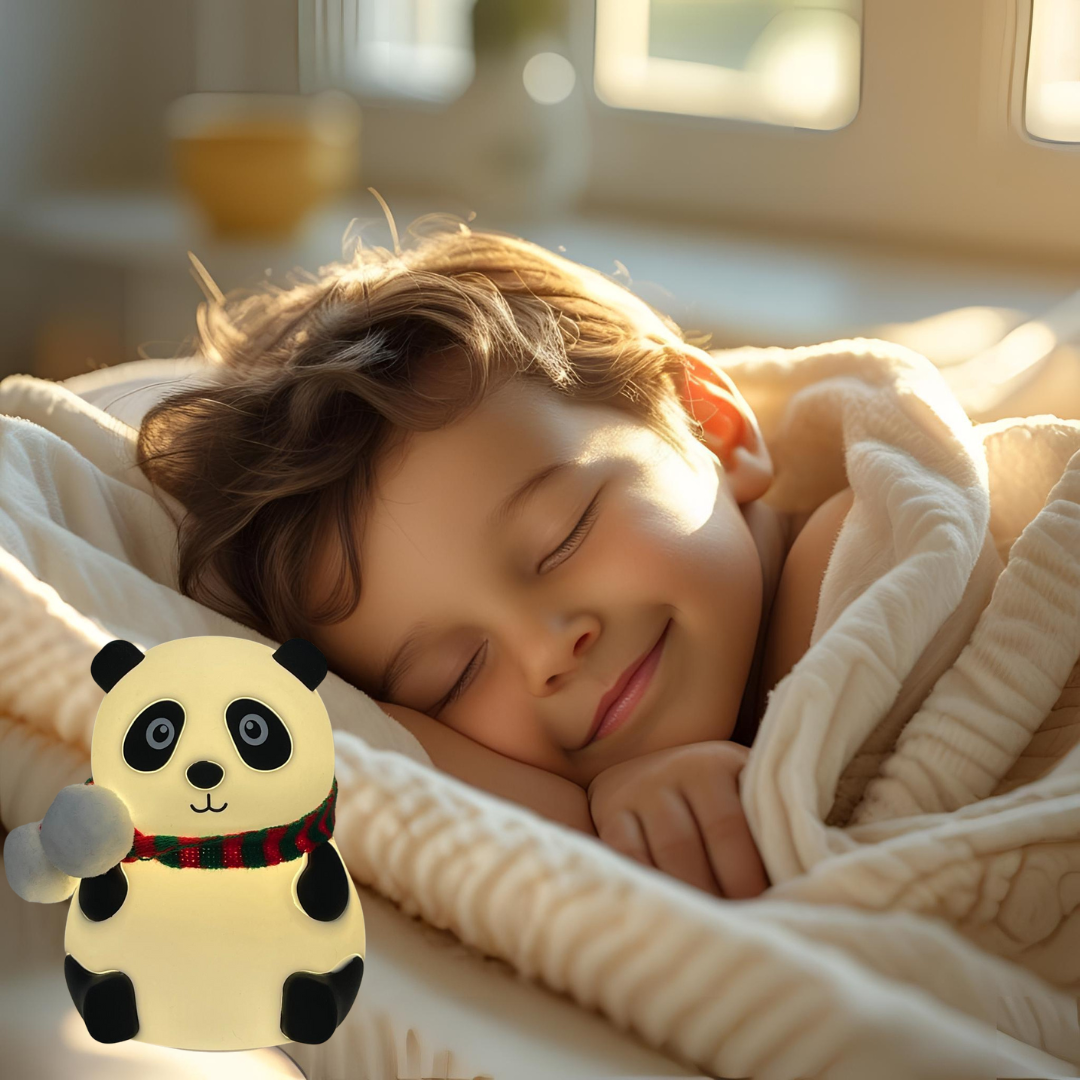 Jandei Luz Noturna LED RGB Panda Bear, Carregamento USB. Luminária em silicone macio com sensor de toque. - 3