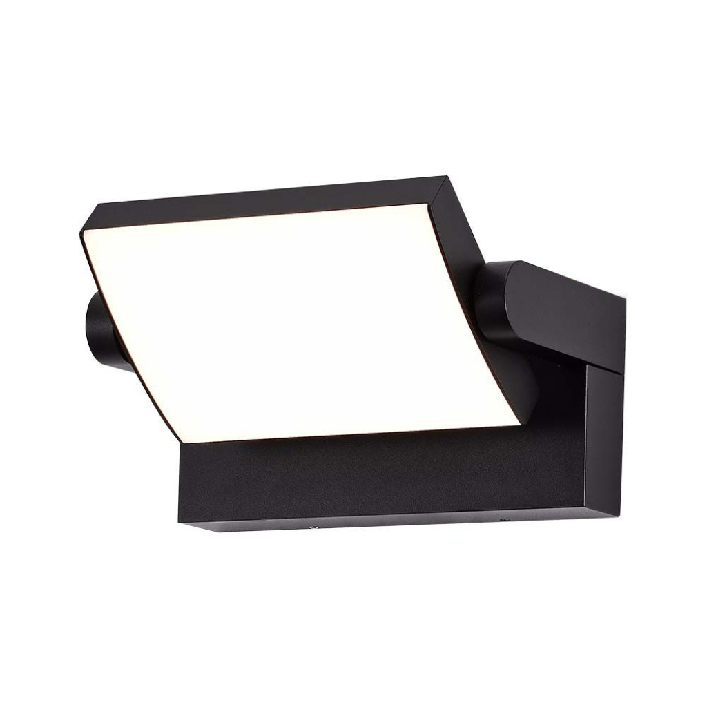 Prostokątna lampa ścienna LED 17W 120LM/W Kolor Czarny Obrotowa 4000K IP65