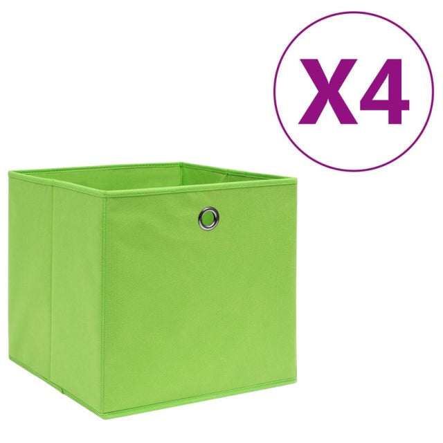 Lot De 6 Cubes De Rangement En Tissu Gris - Boîtes Pliables 28x28x28 Cm - Pour Linge, Jouets, Vêtements