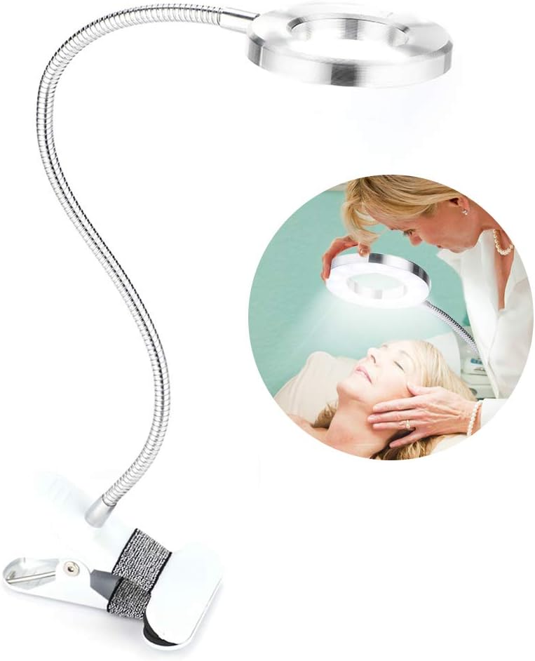 Lampe UV LED Pour Extensions De Cils Avec Pédale – Lampe UV Ongles Et Cils 10W, Col De Cygne 360° Réglable, Prise UE