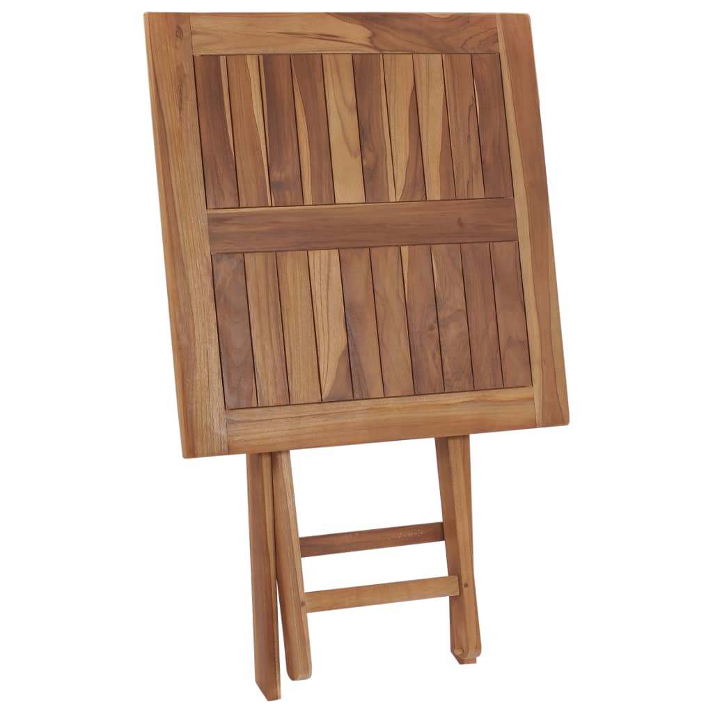 Table à manger de jardin carré en Bois Marron - 5