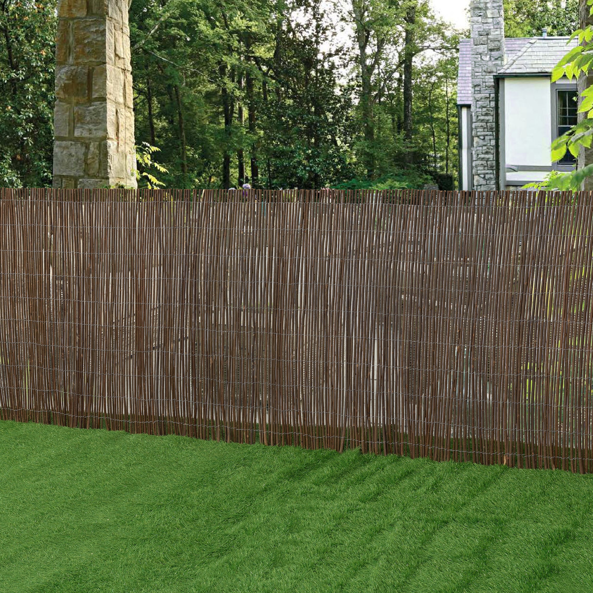Recinzione Rami Secchi 500x200cm - Schermatura Naturale Per Giardino E Paesaggio