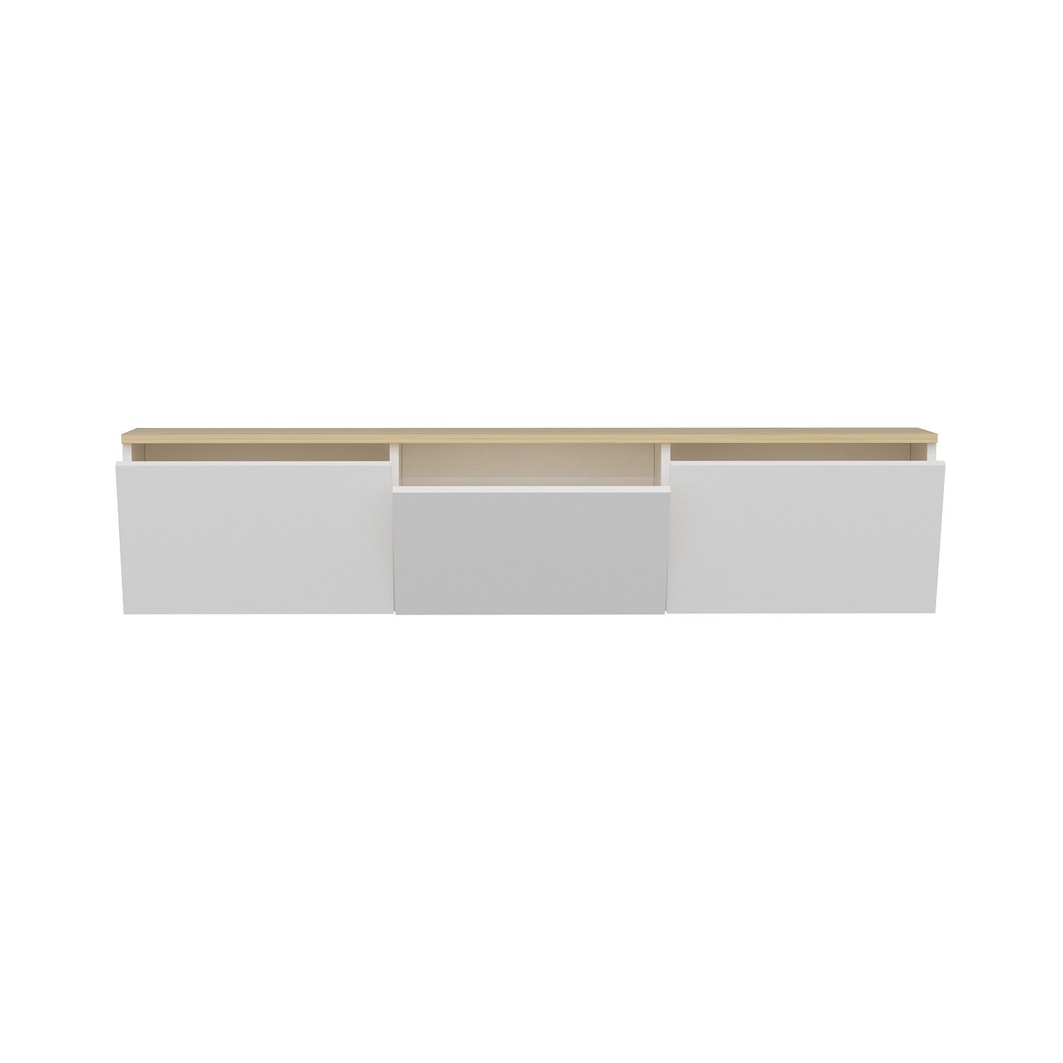 Menzzo Mueble Flotante Para Tv Con Puertas Y Estantes Neon , Leroy Merlin