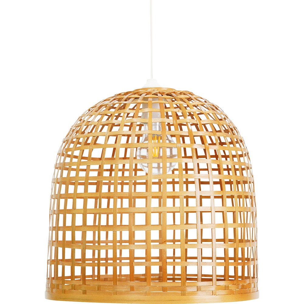 Suspension en rotin effet feuillage écru Leaf | Maisons du Monde Suspension en rotin effet feuillage écru Leaf | Maisons du Monde
