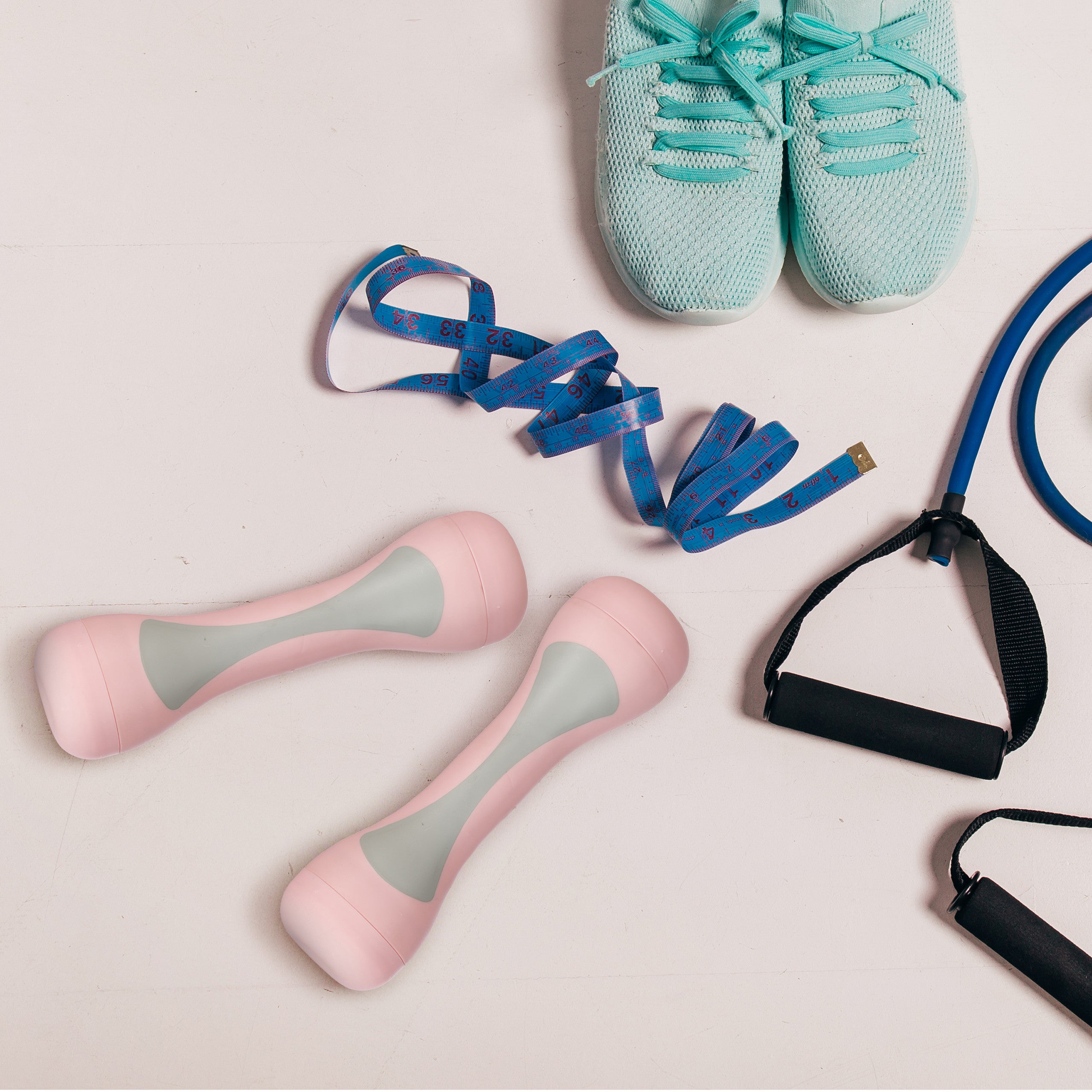 2 Manubri Regolabili 1-2kg - Impugnature Gommate Per Fitness (Rosa) - Foto 7