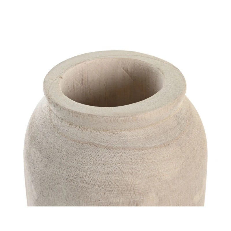 Jarrón Natural de Madera de Paulownia 23 cm | La Loja de Ana - 3
