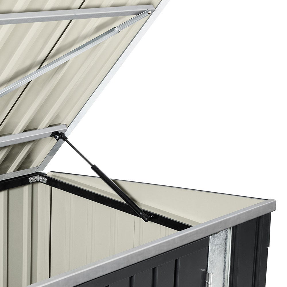 Abri de Jardin Deux Portes210 x 105 x 130 cm, Coffre Métallique pour vélo et outils - 4