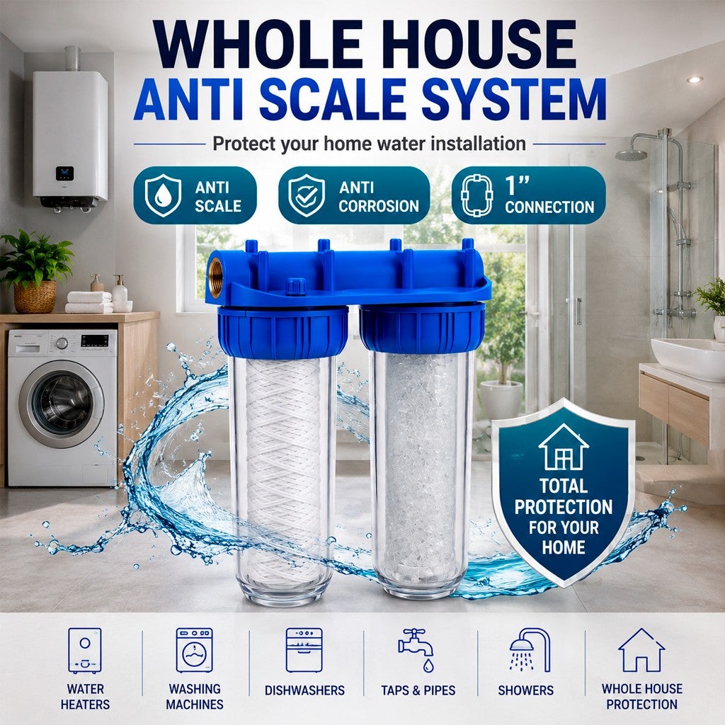 Station de Filtration Eau Double Anti-Calcaire et Anti-Corrosion 1