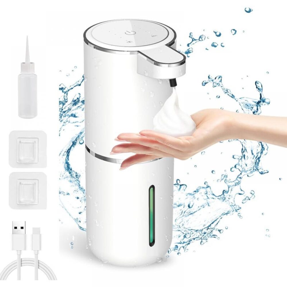 Distributore Automatico di Sapone 380ml con Sensore a Infrarossi,Ricarica USB-C,Impermeabile IPX5,Ideale per Casa,Ufficio,Hotel | Leroy Merlin Distributore Automatico di Sapone 380ml con Sensore a Infrarossi,Ricarica USB-C,Impermeabile IPX5,Ideale per Casa,Ufficio,Hotel | Leroy Merlin
