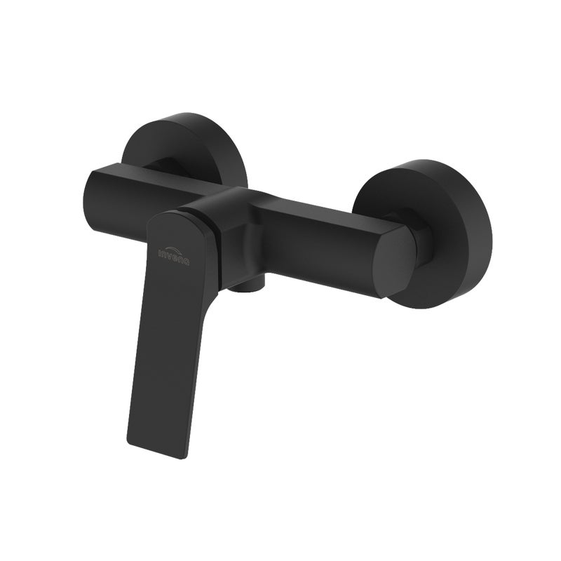 Bateria Prysznicowa Natryskowa Kran do Prysznica INVENA Hurin Czarna