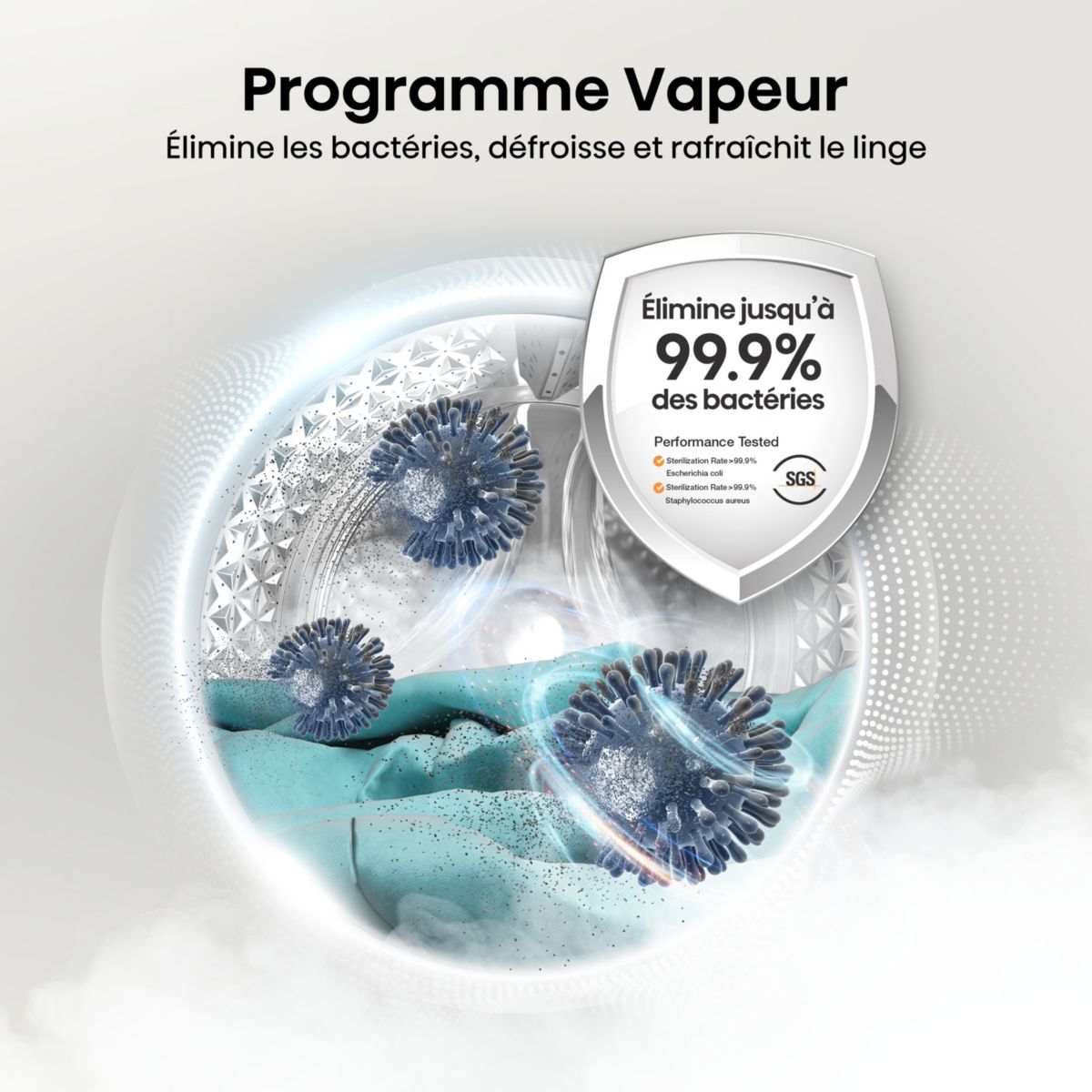 Lavasecadora HISENSE WD3S8043BW3 Blanco 8/5Kg - 7