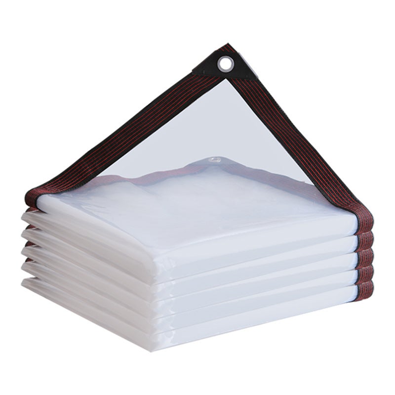 Telo impermeabile trasparente, telone per esterni resistente, telo spesso antipioggia e antipolvere, telo di copertura termoisolante (3 m x 2 m) - 7