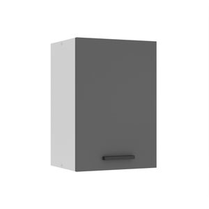 Armoire Murale Salle De Bain Noyer - 42x42x18 Cm, 2 Compartiments, Porte Magnétique