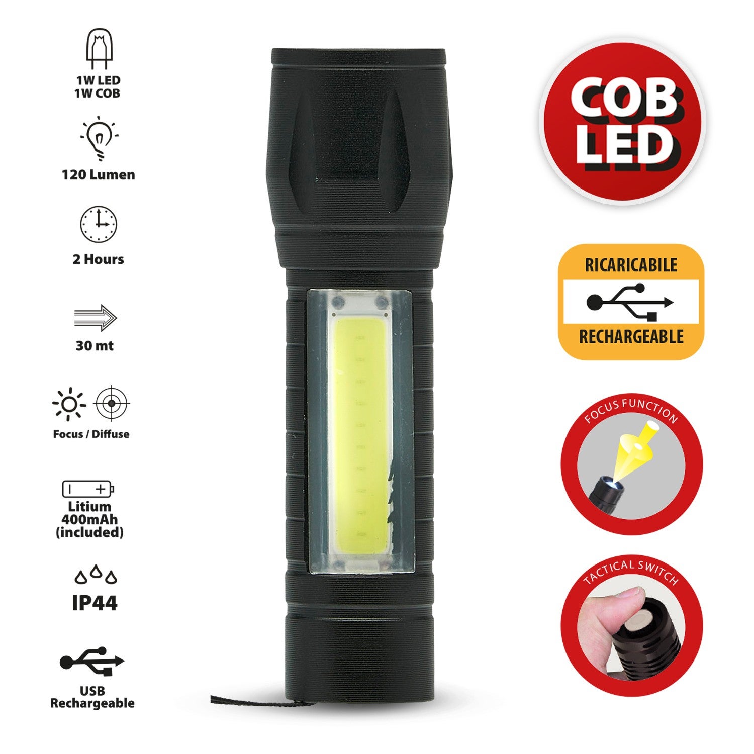 DARKBEAM Torcia infrarossi 850nm LED, Funzionare con Dispositivo a