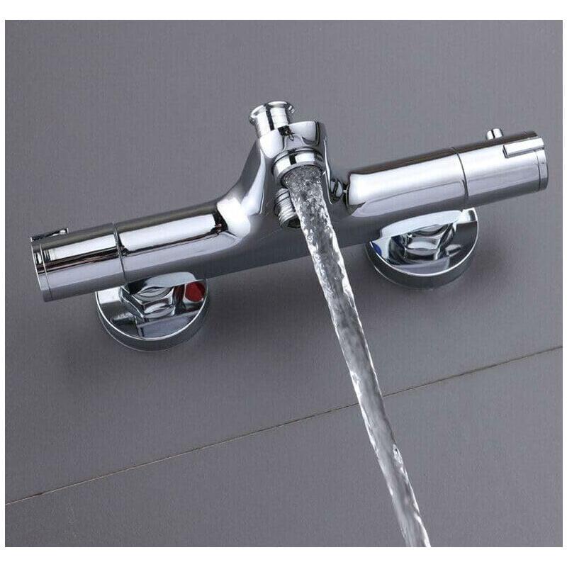 Miscelatore Doccia Termostatico Con 2 Uscite - Sicurezza Antiscottatura 38°C - Foto 6