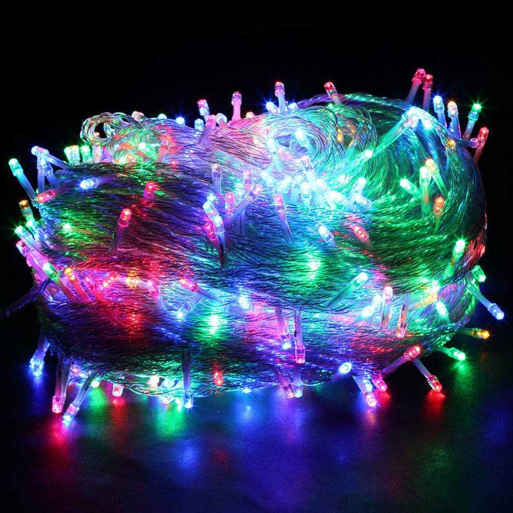 20M 200 lampek LED z 8 trybami oświetlenia, dekoracja ogrodowa na przyjęcia, do wnętrz i na zewnątrz, lampki choinkowe, kolorowe