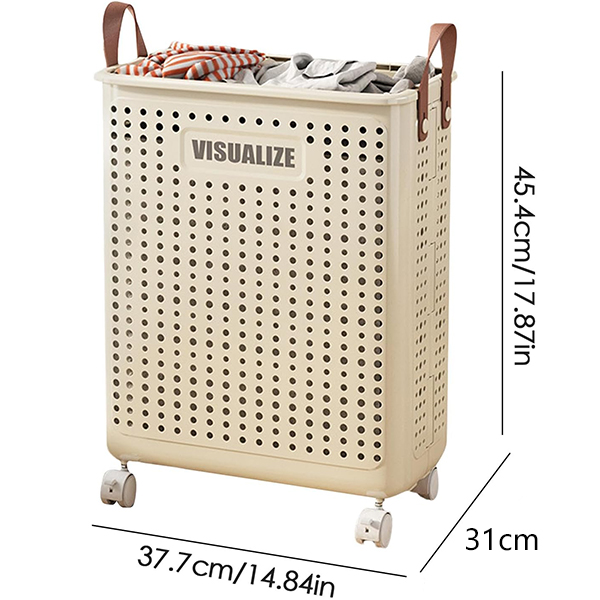 Clastyle Cesto Portaoggetti Grande 36L Con Maniglia - Design Animali Della Boscaglia Bianco, Perfetto Per Camera Bambini, Bagno E Lavanderia - Foto 4