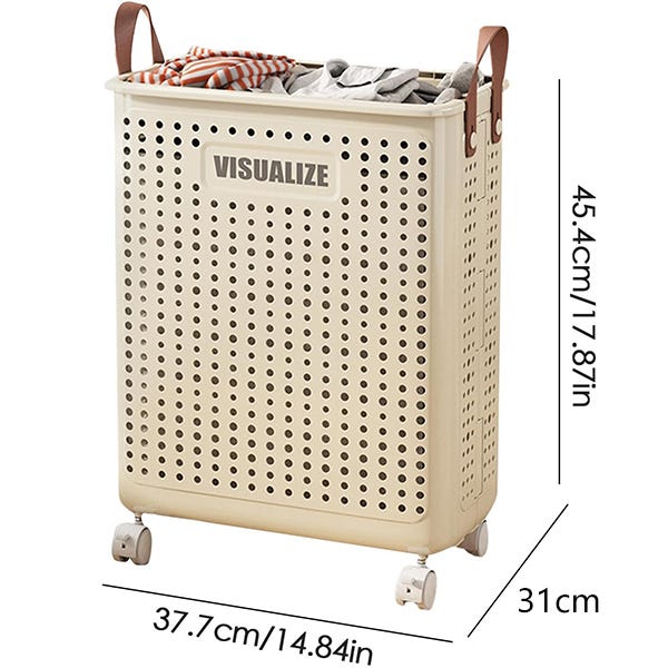 Clastyle Cesto Portaoggetti Grande 36L Con Maniglia - Design Animali Della Boscaglia Bianco, Perfetto Per Camera Bambini, Bagno E Lavanderia - Foto 4