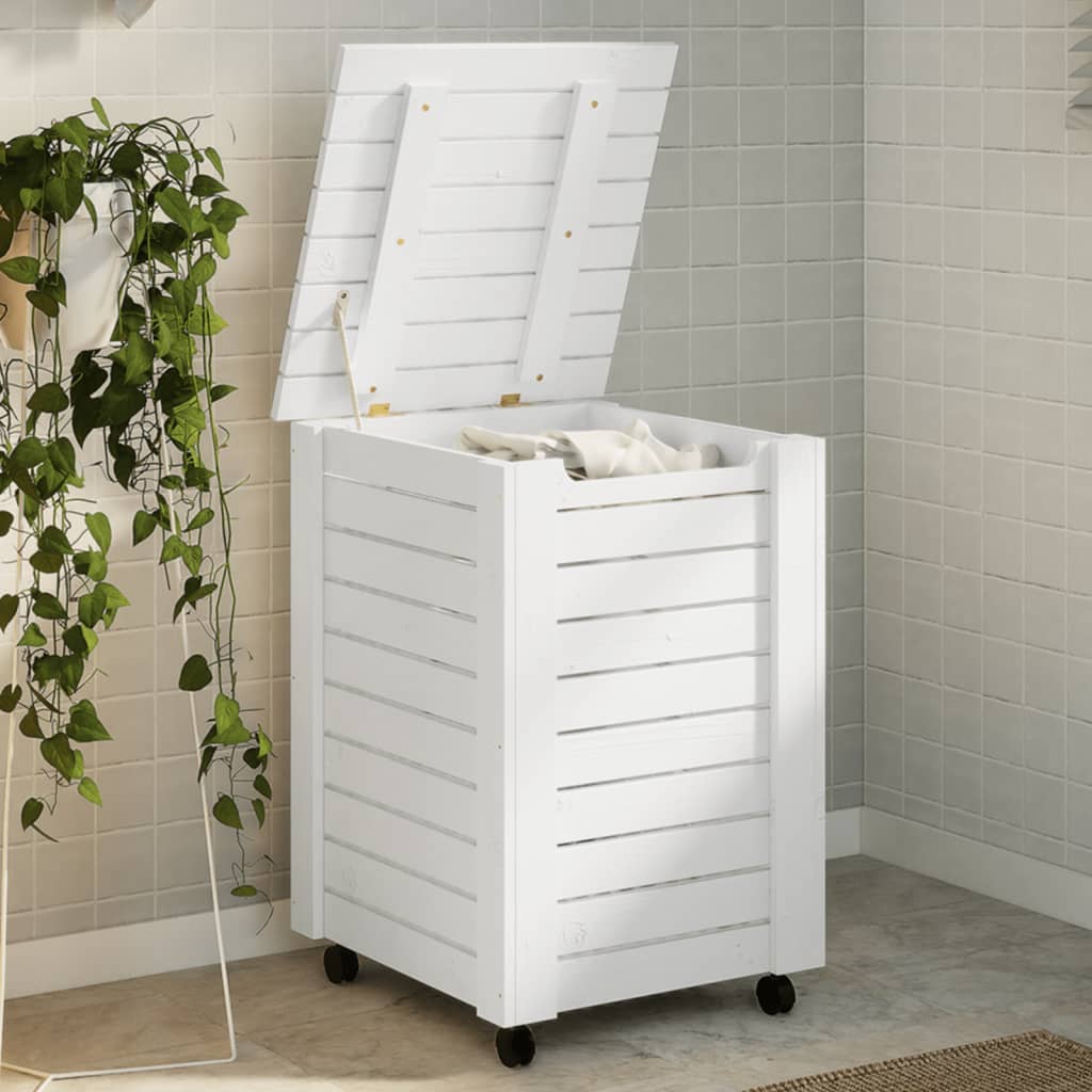 Panier à Linge Élancé Avec Roulettes 57,9 Cm, Pliable, Tissu Oxford Imperméable, Pour Salle De Bain, Dortoir, Rangement