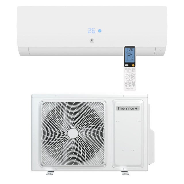 Climatisation Unité extérieure 7 kW et Unité intérieure blanche Nagano - THERMOR