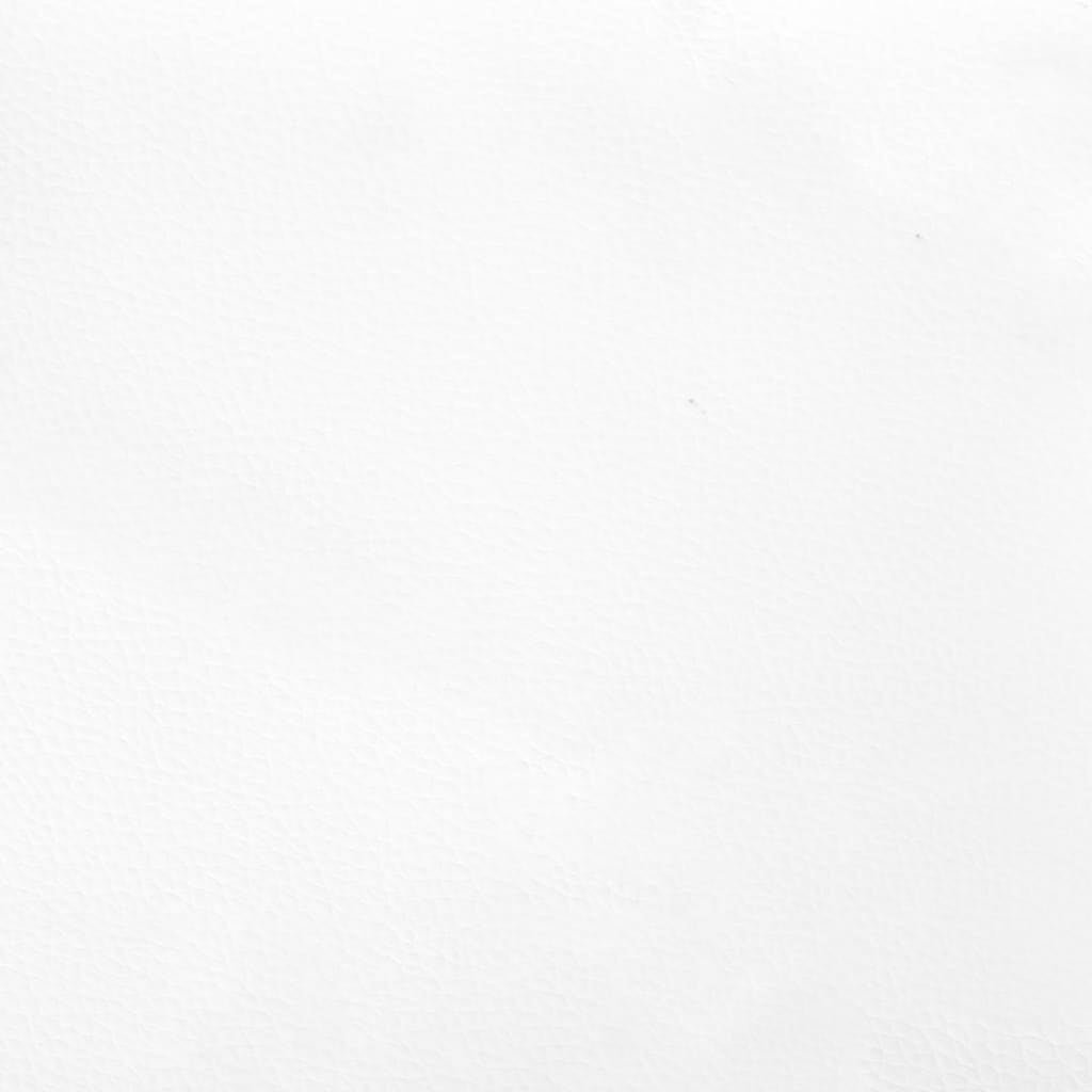 Cadre de lit à lattes blanc 90x200 cm similicuir vidaXL - 8