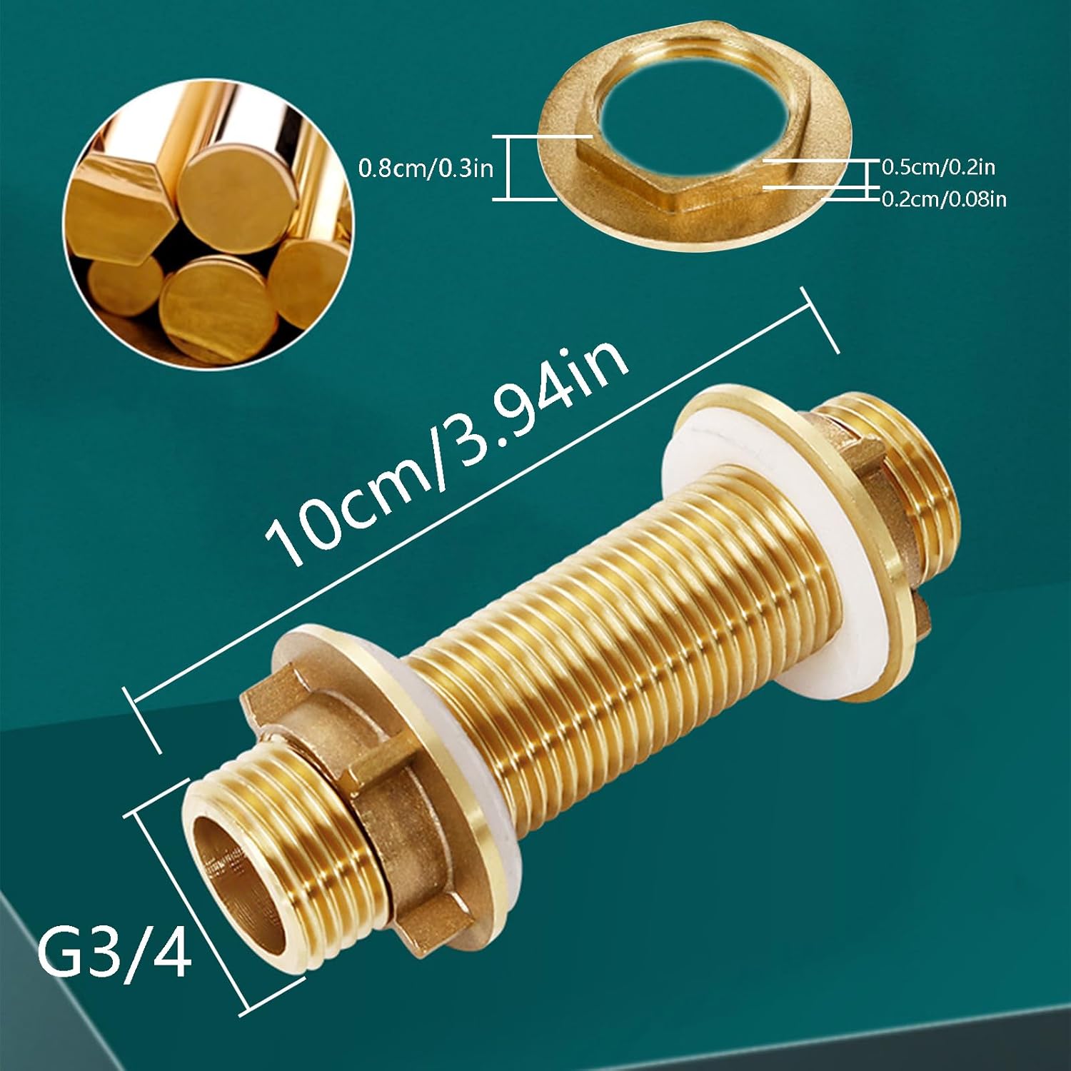 Raccordo per Tubo in Ottone Barb 2 3 Connettore a 4 Vie per