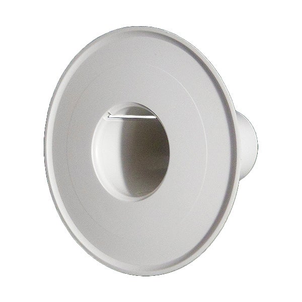Flasque Coulissante Tube ZF45 125 - Collier De Serrage Immobilisation Avec Vis (Matière PS Super Choc Blanc)