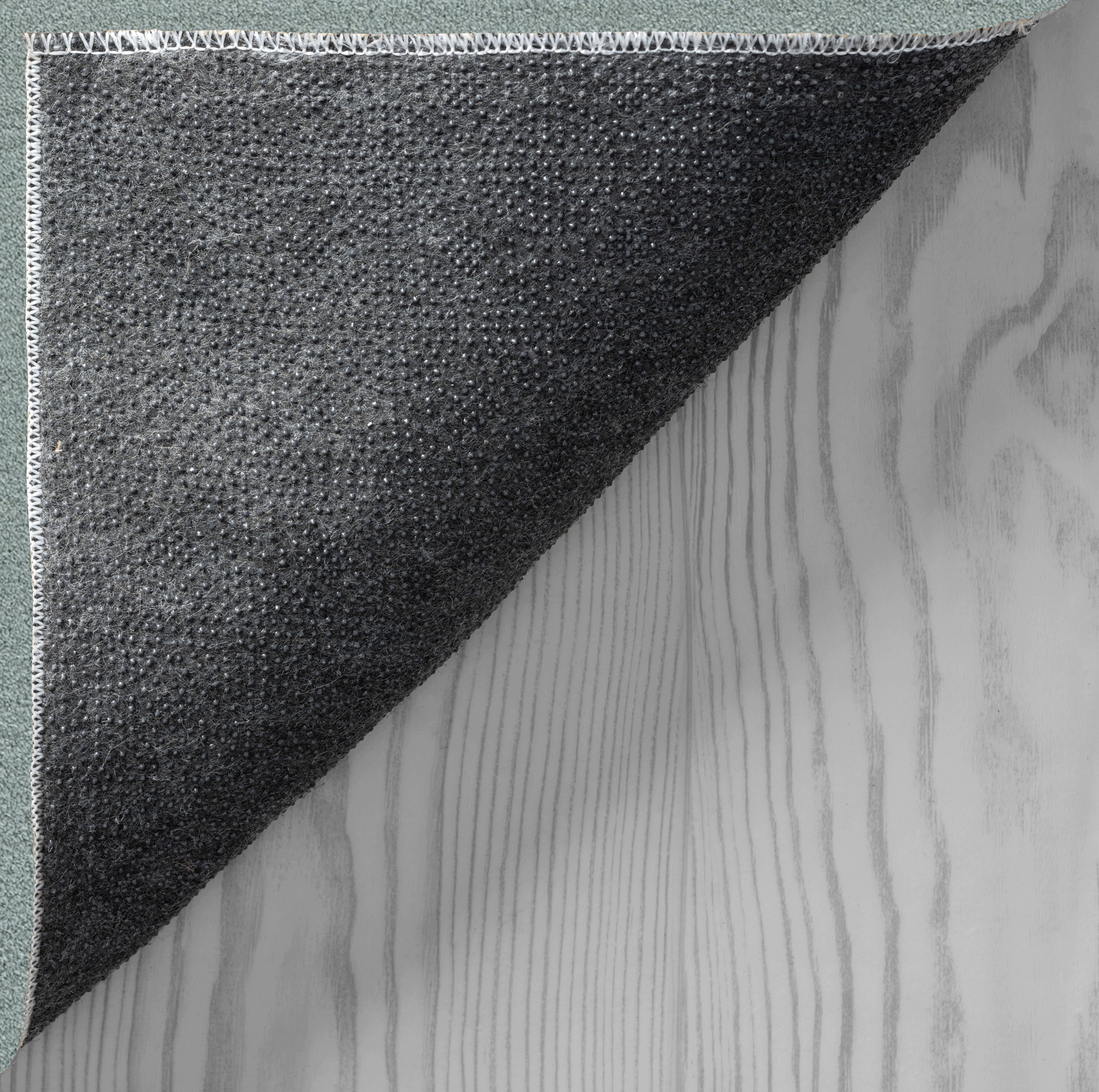 the carpet Relax tapis moelleux à poils courts, dessous antidérapant, lavable à 30 degrés, super soft, aspect fourrure, Bleu, 120 cm - 5