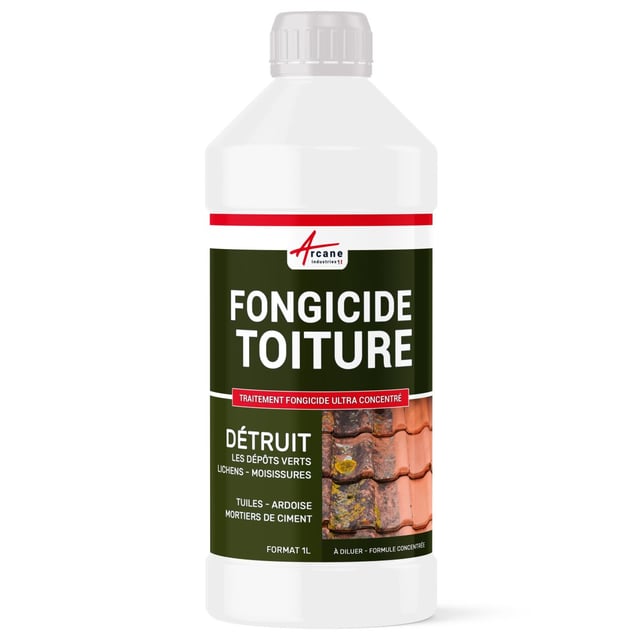 Traitement anti-dépots verts ULTRA CONCENTRÉ pour toitures et tuiles - 1 L (jusqu'à 250 m²) - - ARCANE INDUSTRIES