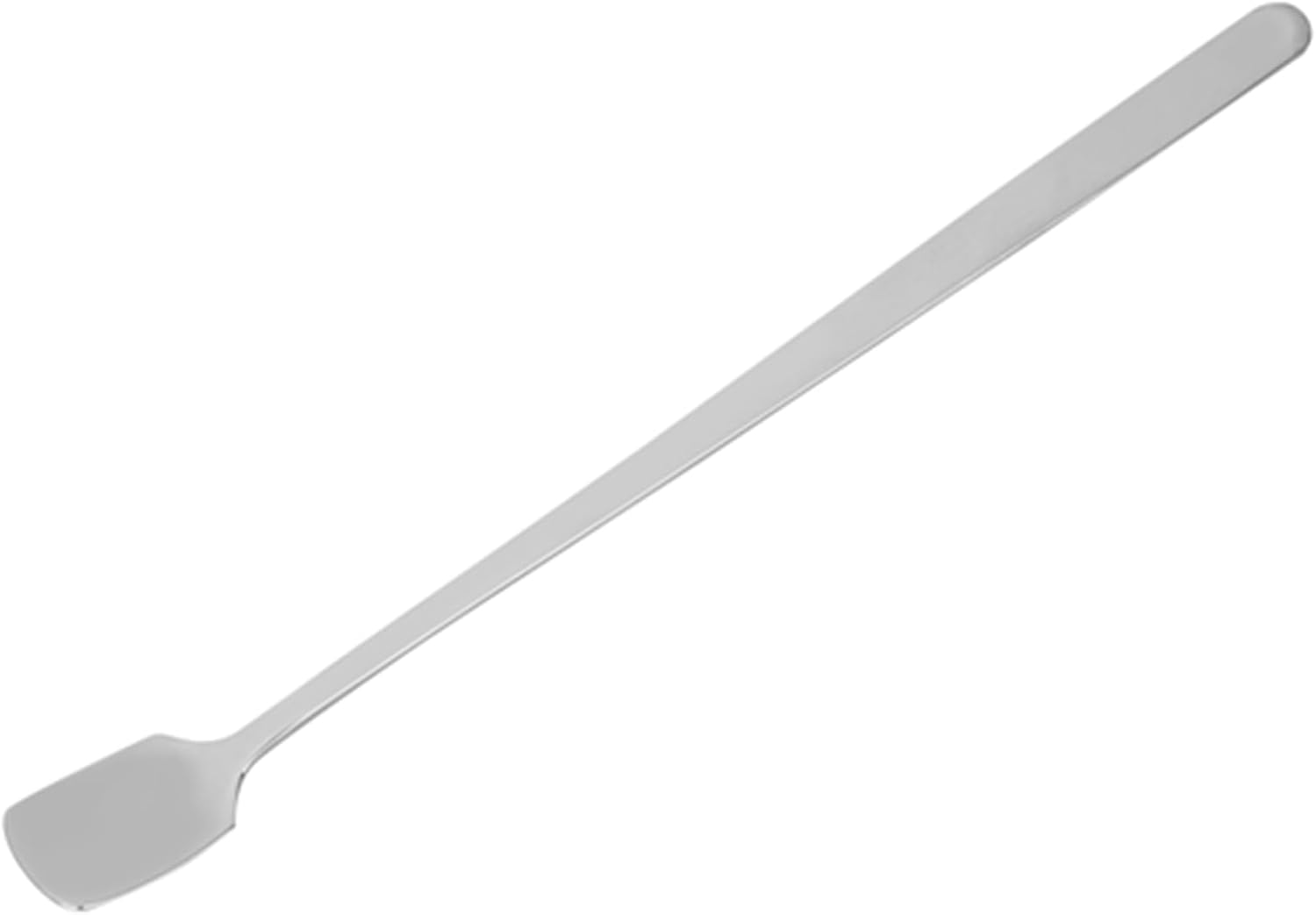 Wielofunkcyjna długa łyżka do mieszania, łyżka barmańska ze stali nierdzewnej do przetwarzania żywności (głowica kwadratowa 17 cm)