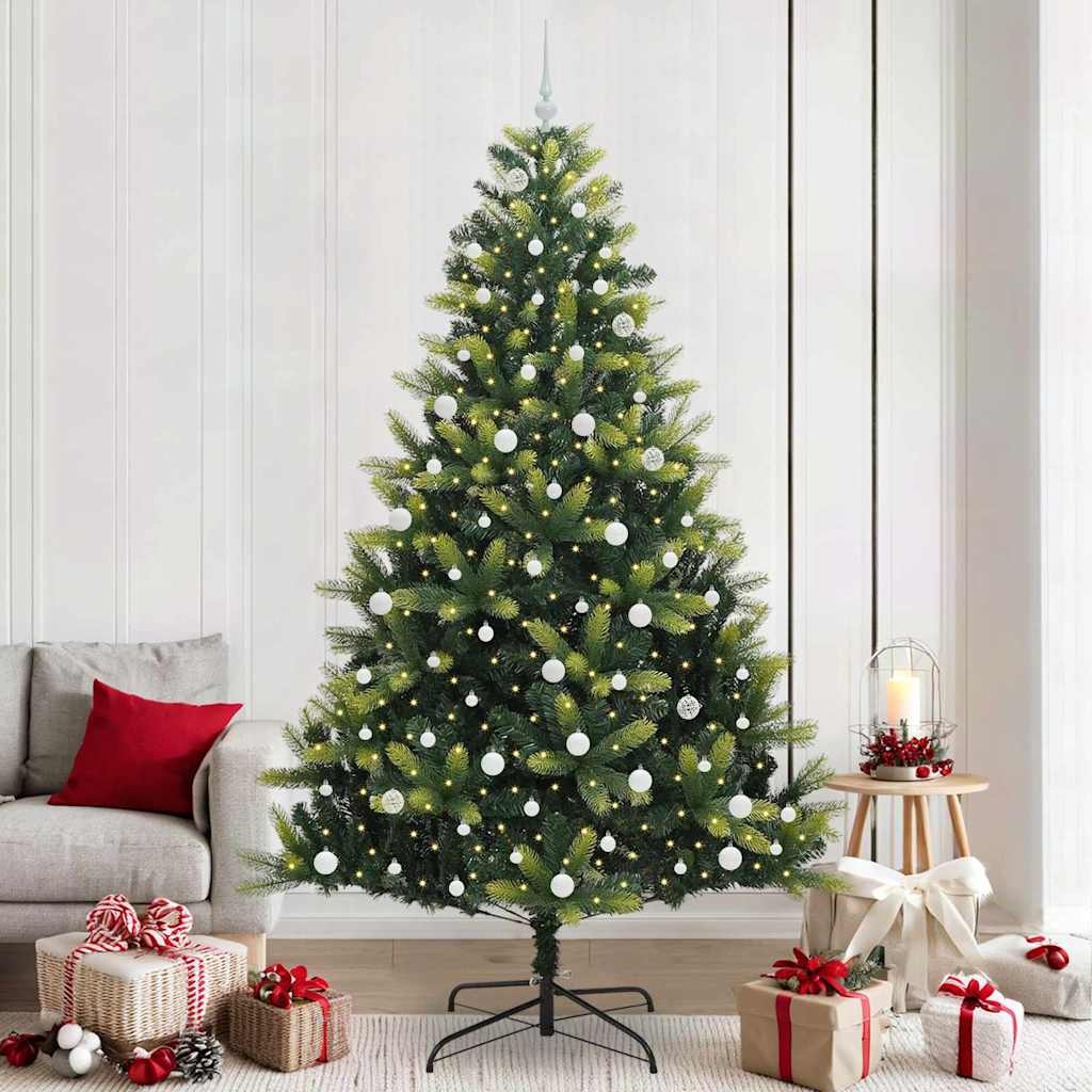 Sztuczna Choinka Złożona Świąteczna 300 LED Zielony 240 cm