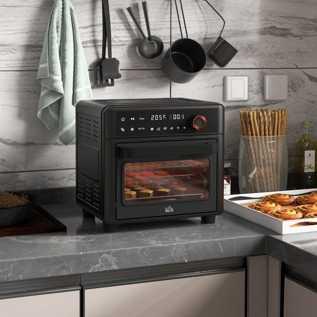 Horno Sobremesa Minihorno Con Convección 20L Horno Eléctrico Con