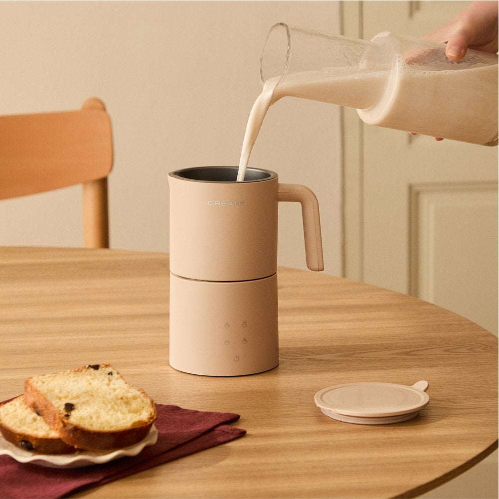 CREATE - MILK FROTHER STUDIO PRO - Spieniacz i podgrzewacz do mleka nadający się do mycia w zmywarce - Sable