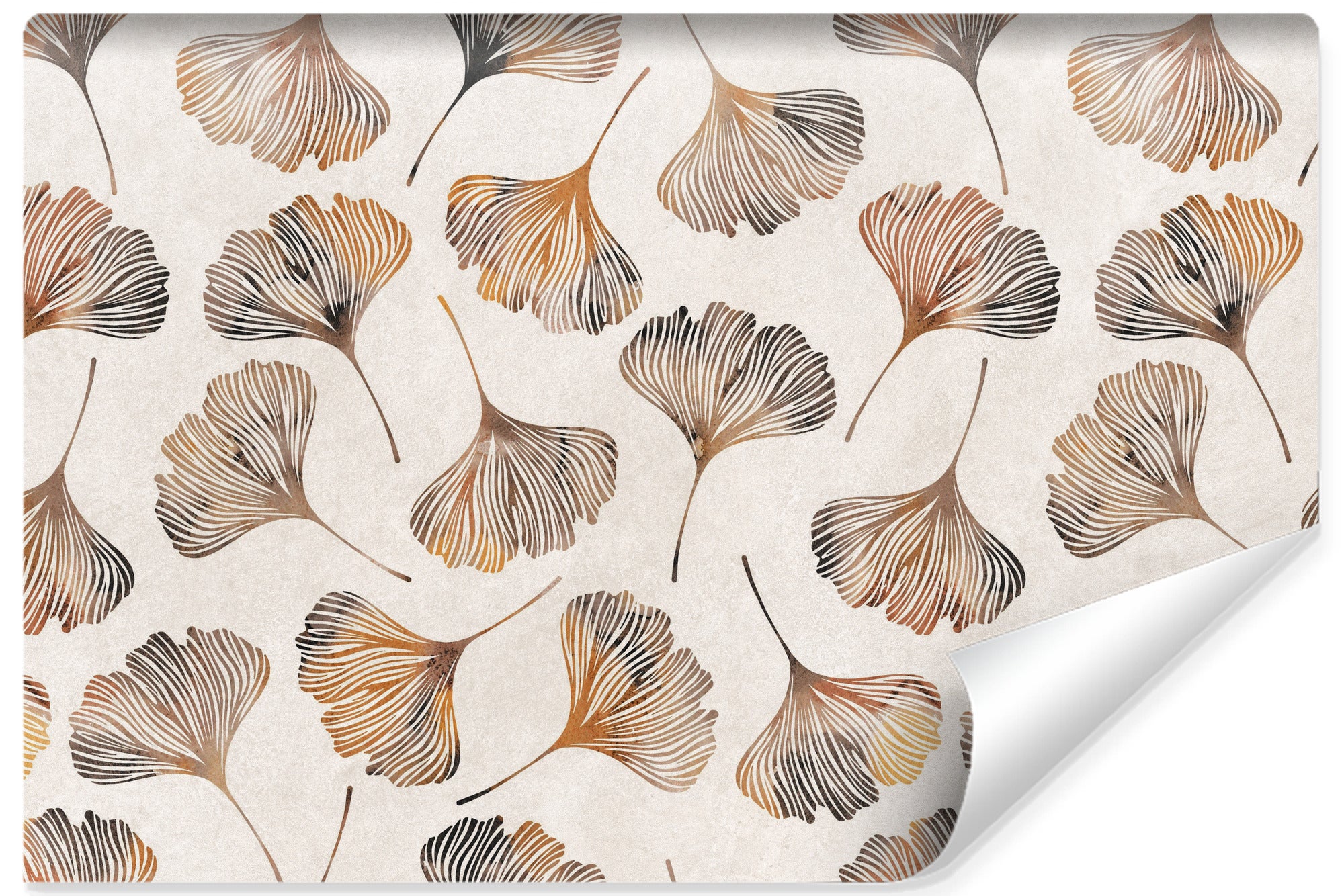 Papel pintado vlieseline abstracción vegetal con hojas para habitación 520cm x 318cm