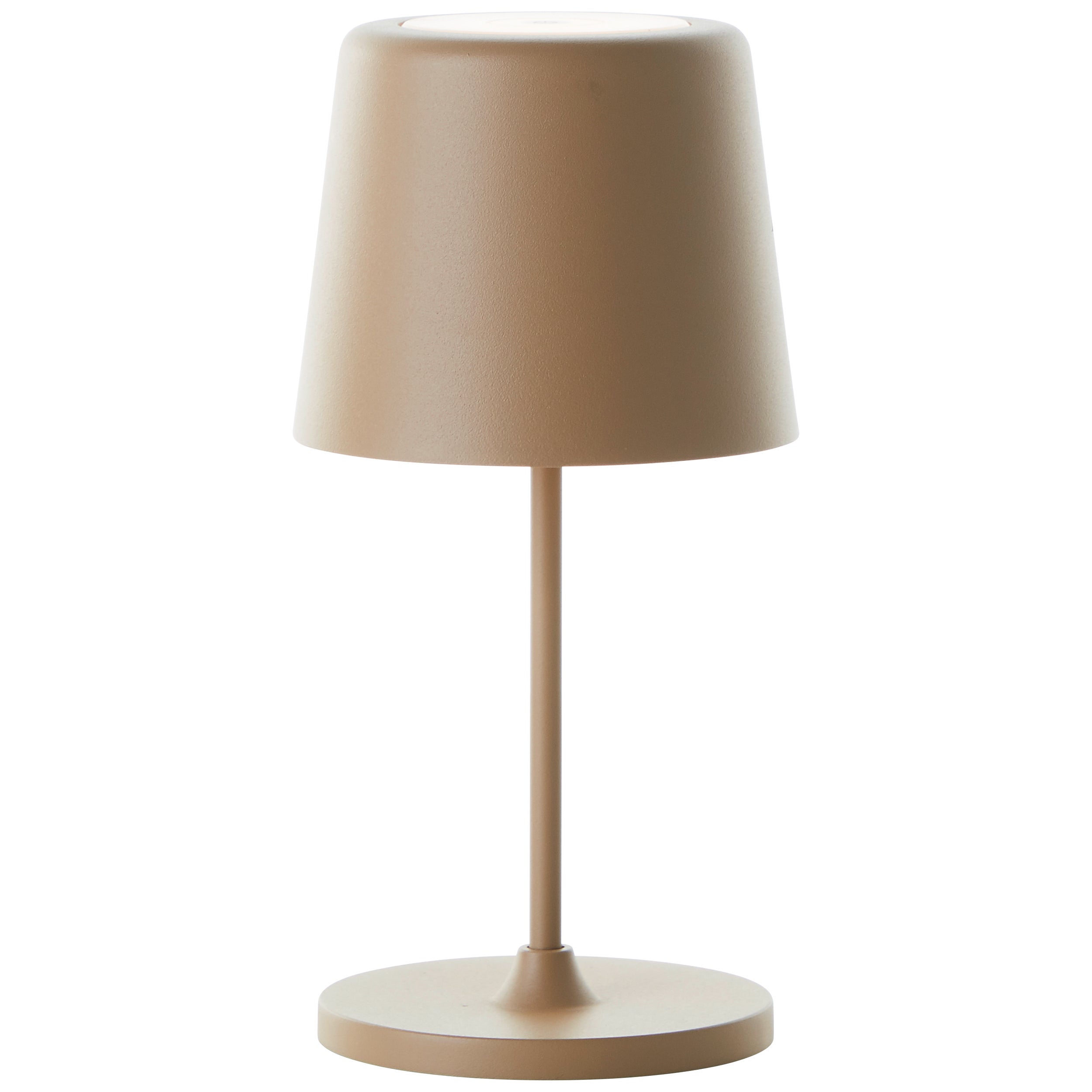 Brilliant Kaami Lampa stołowa ogrodowa LED, 37 cm, kolor cappuccino, matowy metal/złoty bambus, zintegrowana dioda LED 2 W - 7