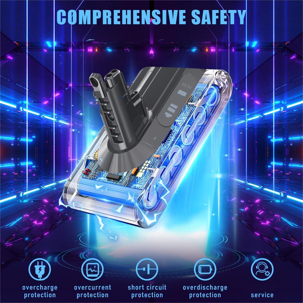 STANEW Batterie pour Dyson Aspirateurs V10 SV12, 3900mAh - 4