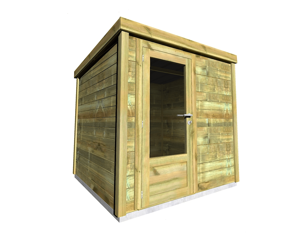 ABRI DE JARDIN bois • Pin autoclave 27mm • 4m2/2x2m • Livraison