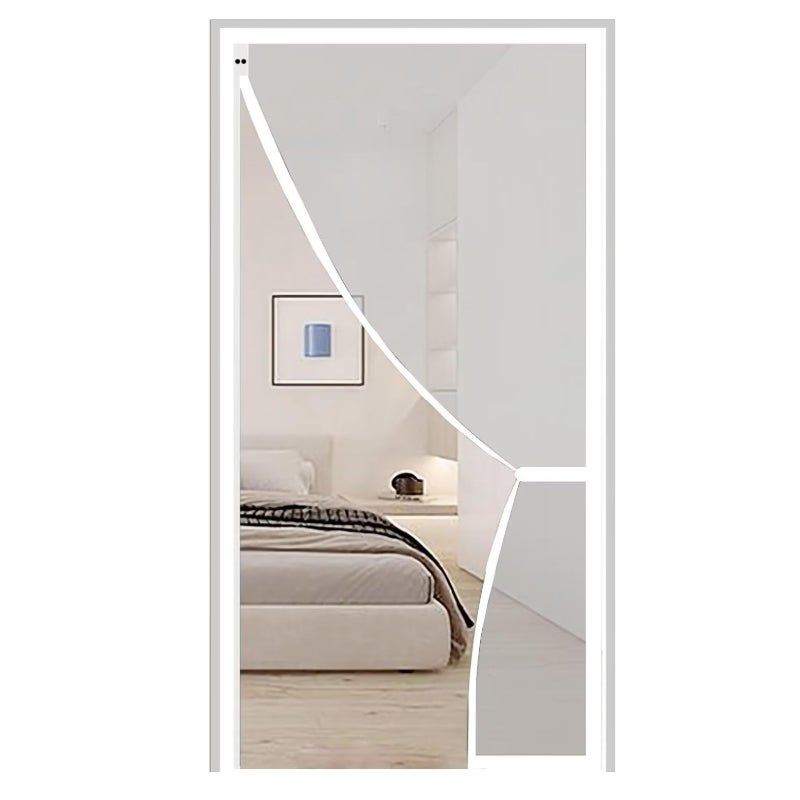 Zasłona drzwiowa przeciw owadom z magnesami, magnetyczna zasłona drzwiowa przeciw komarom, biała, 100 cm x 220 cm