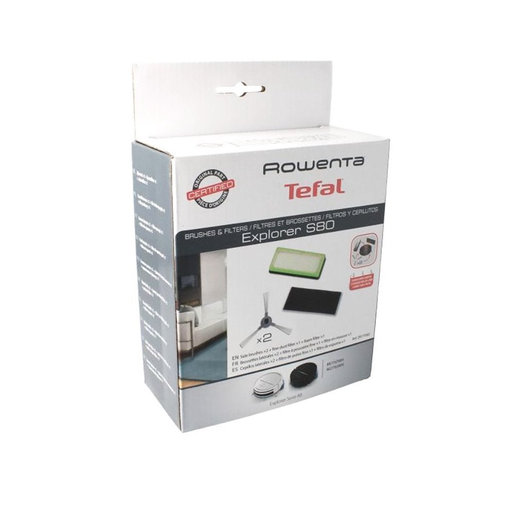 Filtre x2 + brossette x2 pour aspirateur Rowenta ZR177002 - 5