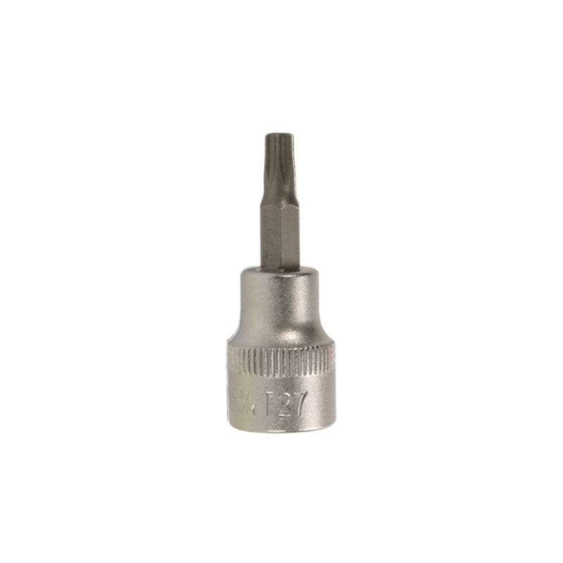 BGS Bit-Einsatz Napęd wewnętrzny kwadrat 10 mm (3/8") Profil T (do Torx) z otworem T27 - 2573