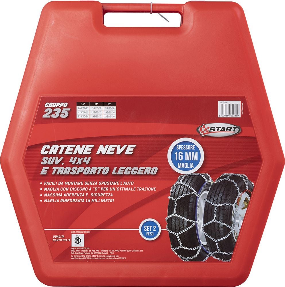 Catene Da Neve Universali 9mm Omologate - Misura 70 Per Auto, Furgoni E SUV - Foto 11